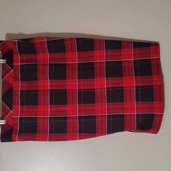 Torrid Plaid Lace Up Pencil Skirt Size 1 - Picture 4 of 6
